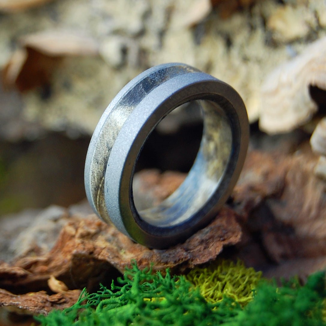 Custom wood deals ring