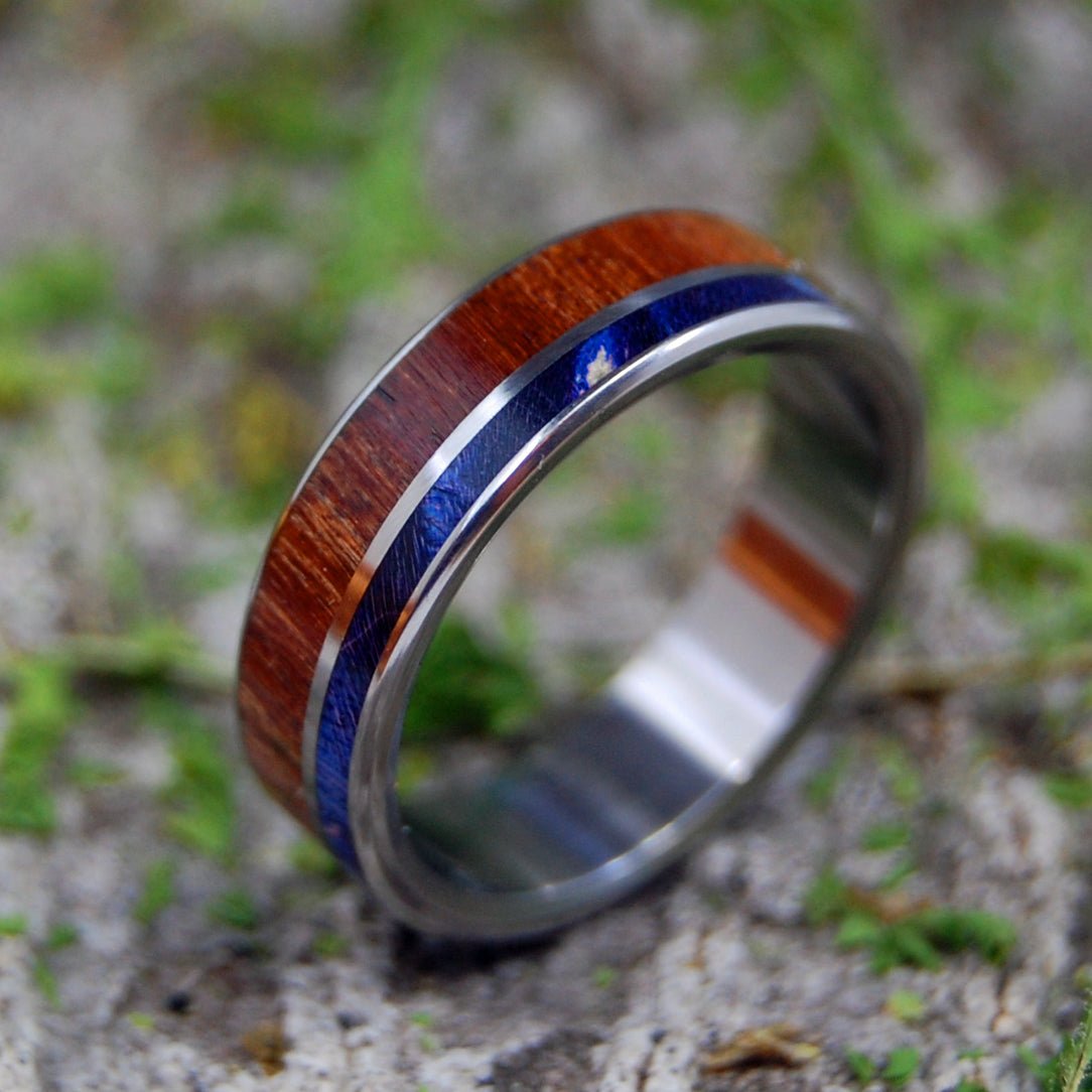 Handmade cherry top wood ring