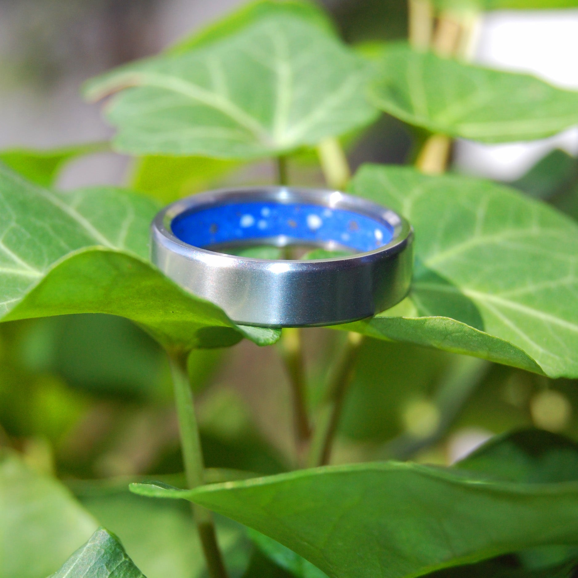 Concrete Titanium Wedding Rings - Minter and Richter Designs