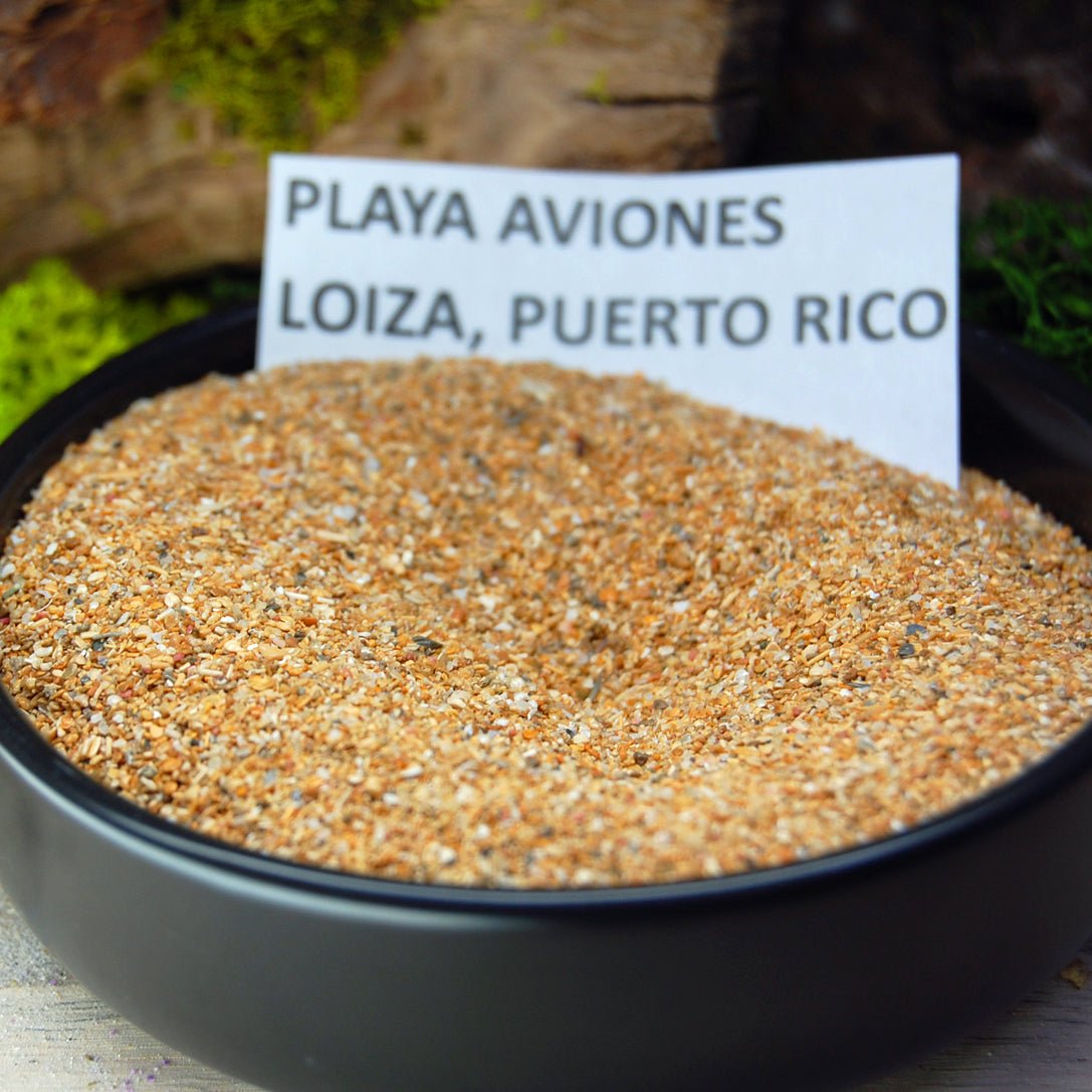 PUERTO RICO Beach Sand Wedding Rings - How Earthy Materials Like Sand, Dirt and Rocks Can Symbolize Your Unique Love Story - Minter and Richter Designs