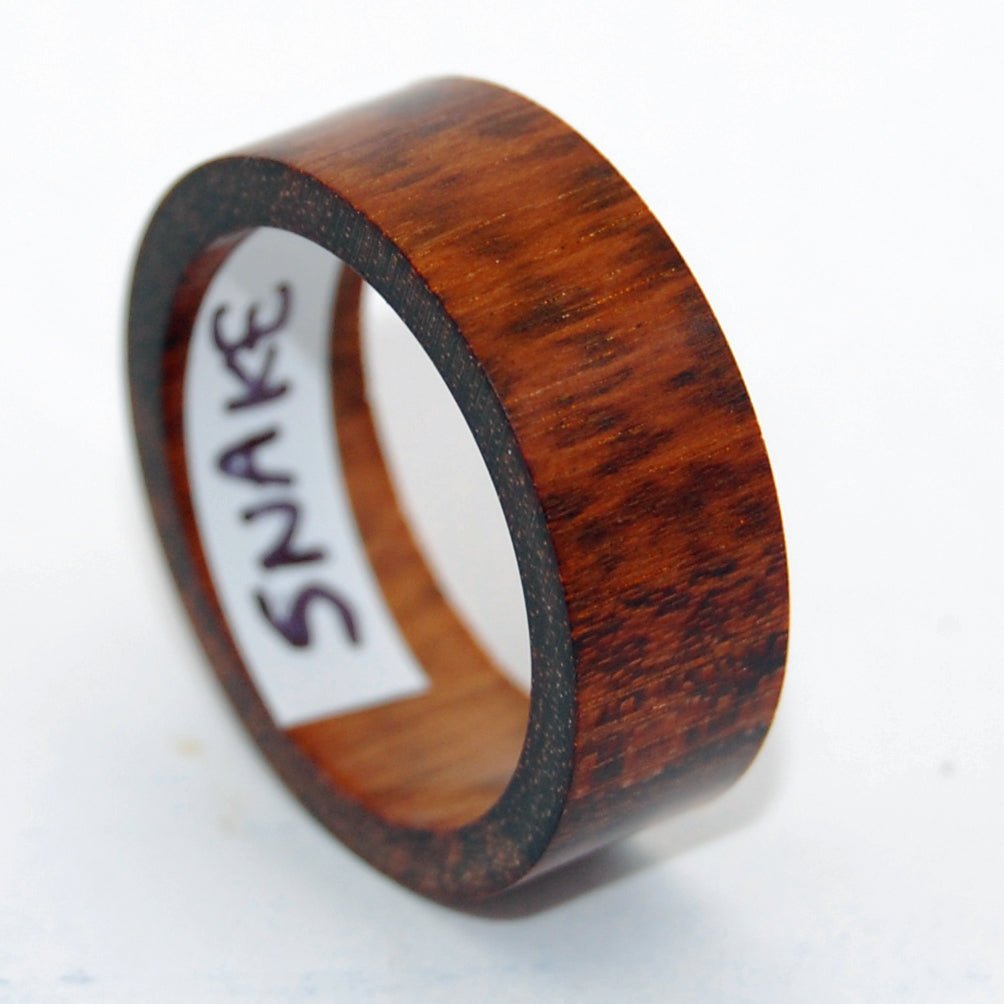 SNAKEWOOD Wedding Rings - How Earthy Materials Like Sand, Dirt and Rocks Can Symbolize Your Unique Love Story - Minter and Richter Designs