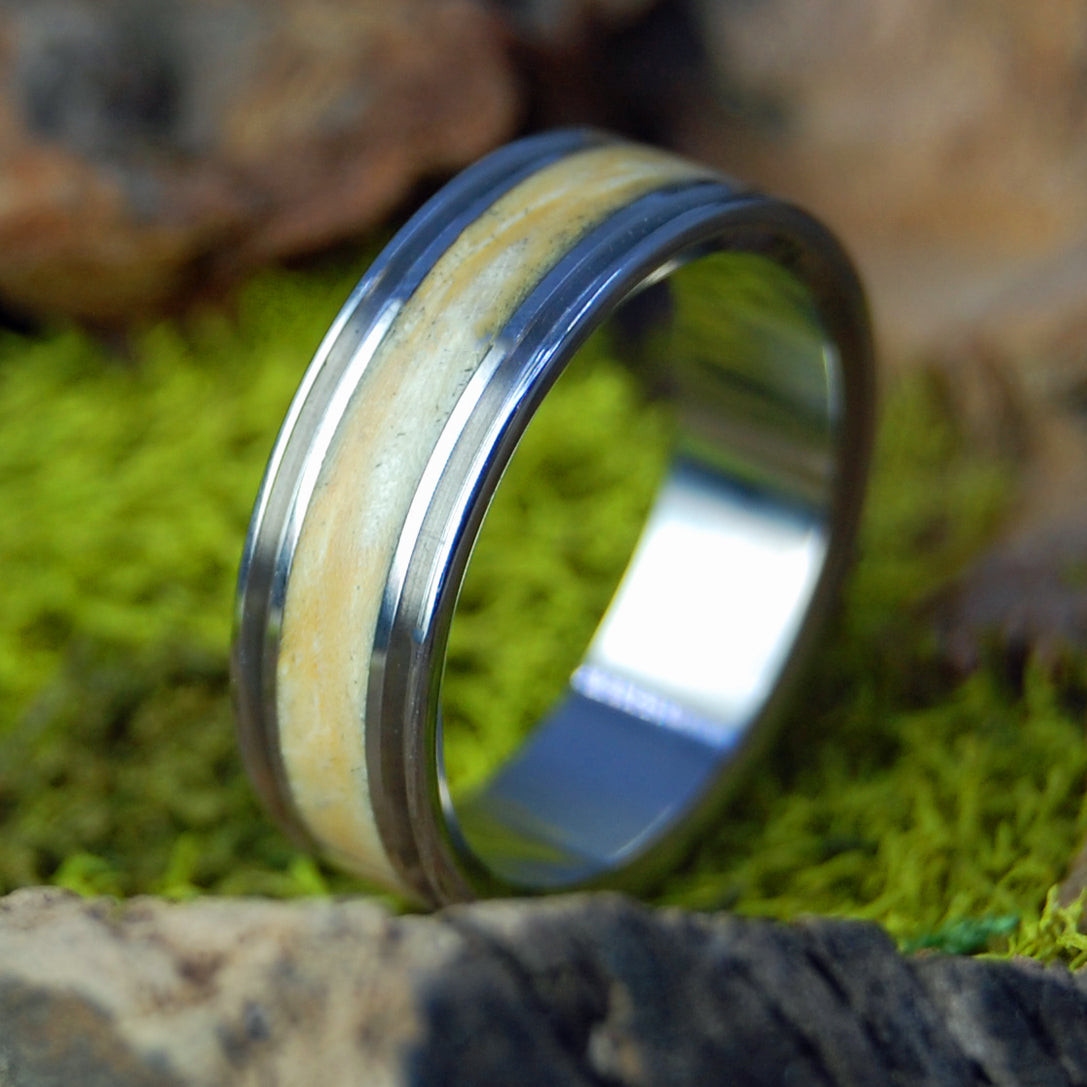 CLEAREST BOX ELDER | Box Elder Wood Titanium Men's Wedding Ring