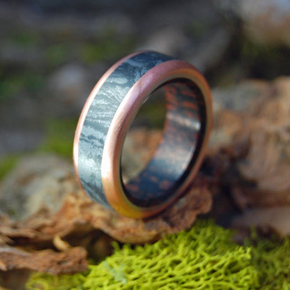 CUPRUM MAXIMUS | Copper and Mokume Gane M3 | Titanium Wedding Rings - Minter and Richter Designs