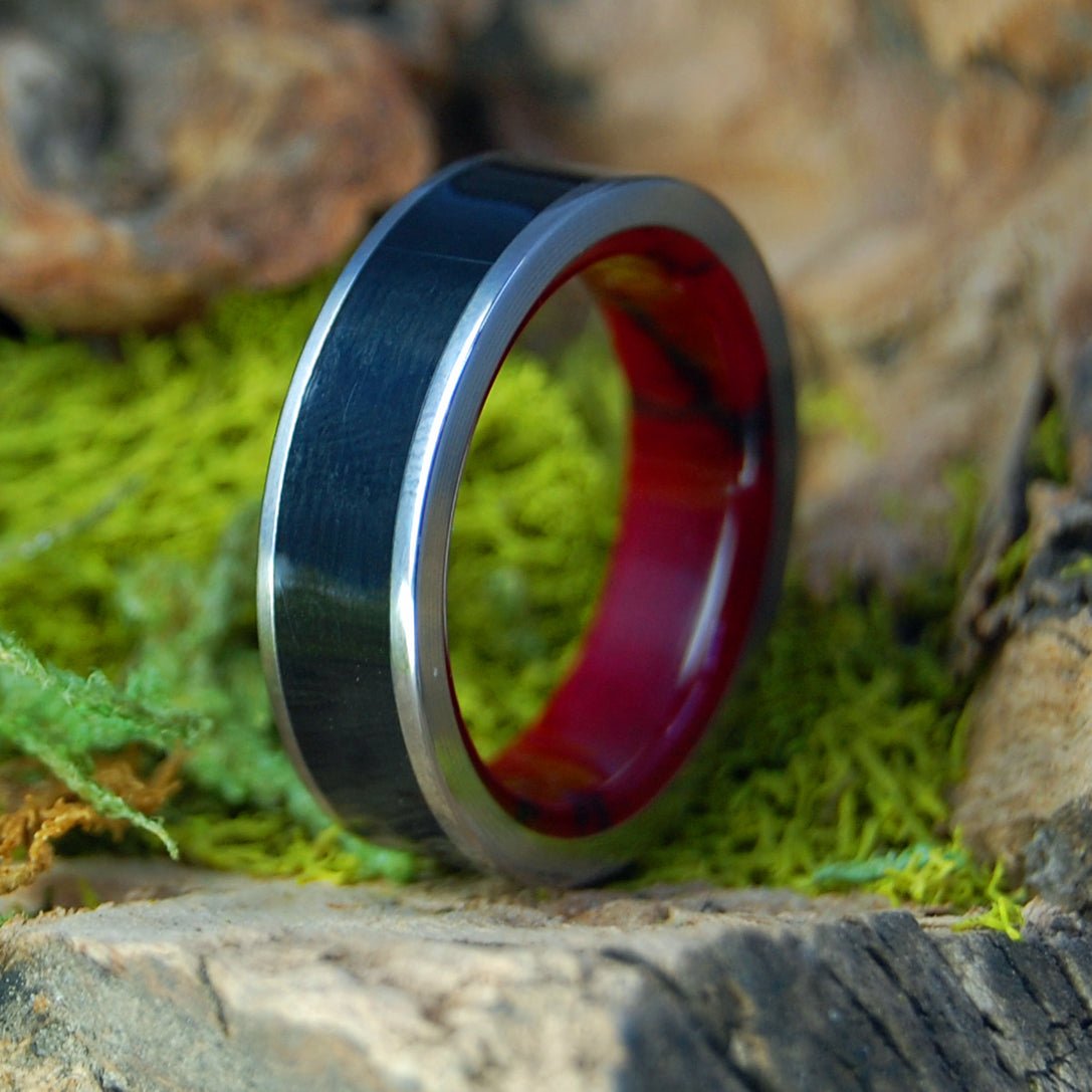 A Good Knight | Men's Onyx, Jasper & Titanium Wedding Ring - Minter and Richter Designs