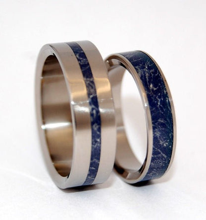 A Little Of You In Me | M3 &titanium Wedding Ring Set - Minter and Richter Designs