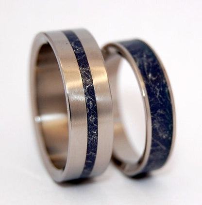 A Little Of You In Me | M3 &titanium Wedding Ring Set - Minter and Richter Designs