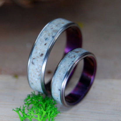 Acropolis In A Purple Storm | Stone Ring - Greek Wedding Ring - Unique Wedding Ring - Minter and Richter Designs