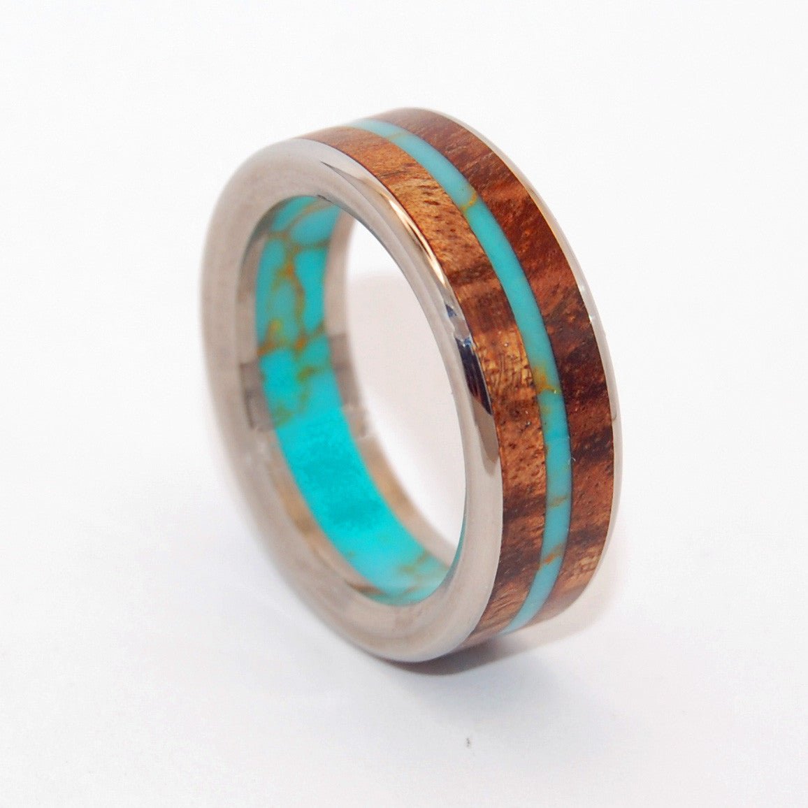 African Copper King | Men's Copper, Ebony Wood & Titanium Wedding Ring - Minter and Richter Designs