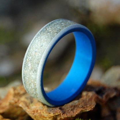 All The Beaches | Men's Beach Sand & Titanium Wedding Ring - Minter and Richter Designs