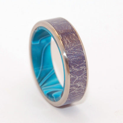 Amortentia | Men's Meteorite, Mokume Gane & Titanium Wedding Ring - Minter and Richter Designs