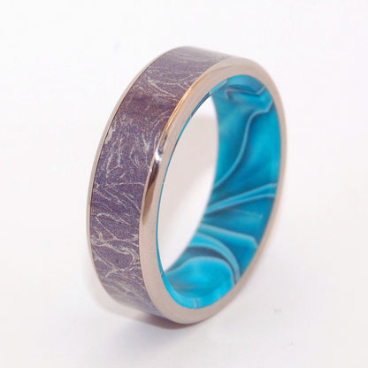 Amortentia | Men's Meteorite, Mokume Gane & Titanium Wedding Ring - Minter and Richter Designs