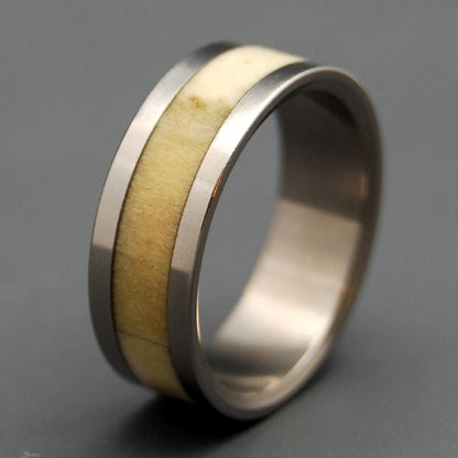 Artemis | Men's Deer Antler & Titanium Wedding Ring - Minter and Richter Designs