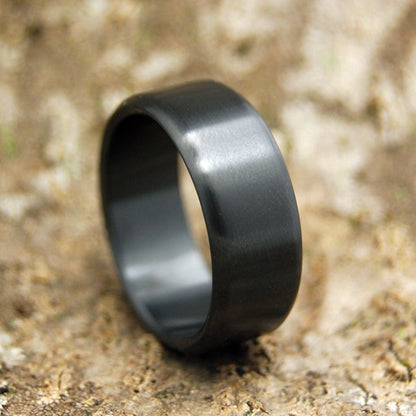 Atomic Number 40 | Men's Zirconium & Black Wedding Ring - Minter and Richter Designs