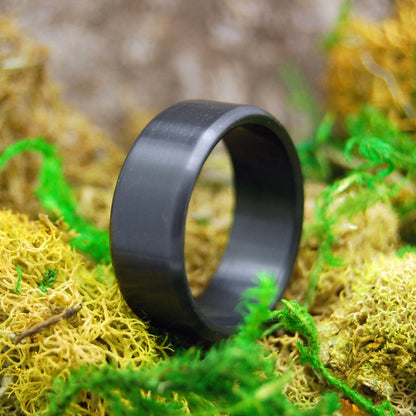 Atomic Number 40 | Men's Zirconium & Black Wedding Ring - Minter and Richter Designs