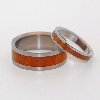 Auri Bliss | Ancient Kauri Wood - Wooden Wedding Ring - Handcrafted Matching Wooden Wedding Set - Minter and Richter Designs