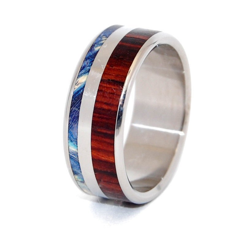 Beyond Waves Of Love | Men's Wood & Titanium Wedding Ring - Minter and Richter Designs