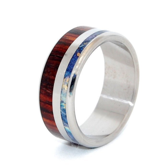 Beyond Waves Of Love | Men's Wood & Titanium Wedding Ring - Minter and Richter Designs