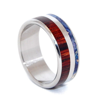 Beyond Waves Of Love | Men's Wood & Titanium Wedding Ring - Minter and Richter Designs