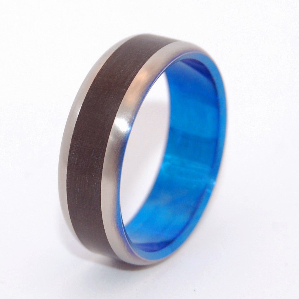 Blue Buffalo | Men's Water Buffalo Horn & Titanium Wedding Ring - Minter and Richter Designs