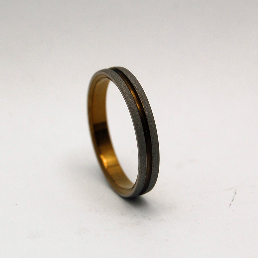 Bold As Love Bronze | Men's Bronze & Titanium Wedding Ring - Minter and Richter Designs