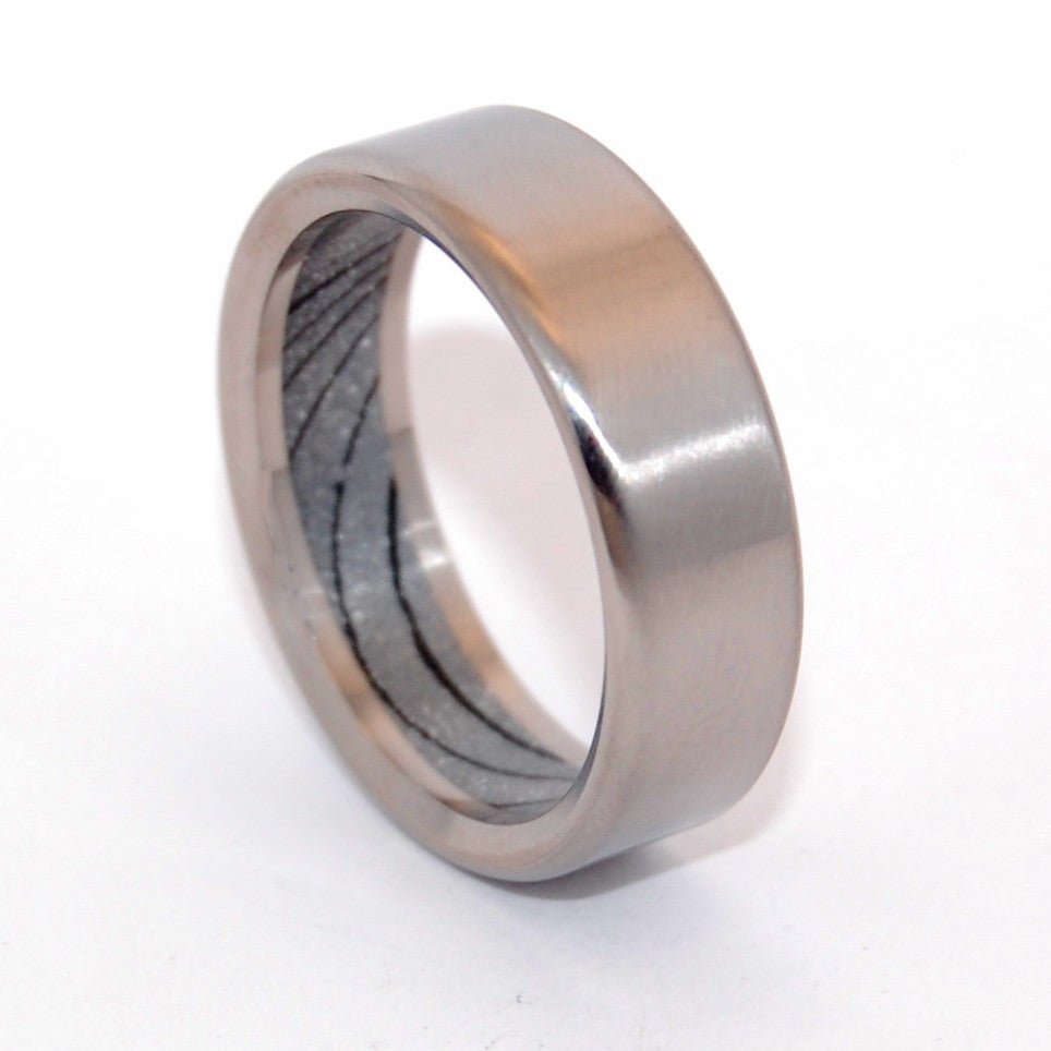 Bondjamesbond | Men's Meteorite, Mokume Gane & Titanium Wedding Ring - Minter and Richter Designs