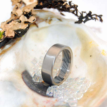 Bondjamesbond | Men's Meteorite, Mokume Gane & Titanium Wedding Ring - Minter and Richter Designs