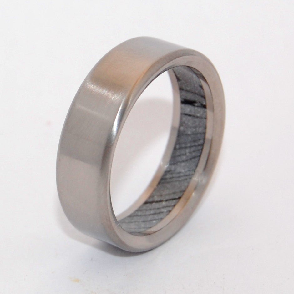 Bondjamesbond | Men's Meteorite, Mokume Gane & Titanium Wedding Ring - Minter and Richter Designs