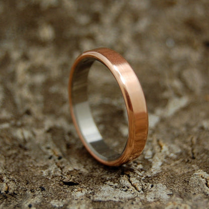 Boston Copper | Men's Copper & Titanium Wedding Ring - Minter and Richter Designs