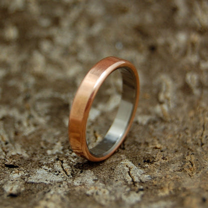 Boston Copper | Men's Copper & Titanium Wedding Ring - Minter and Richter Designs