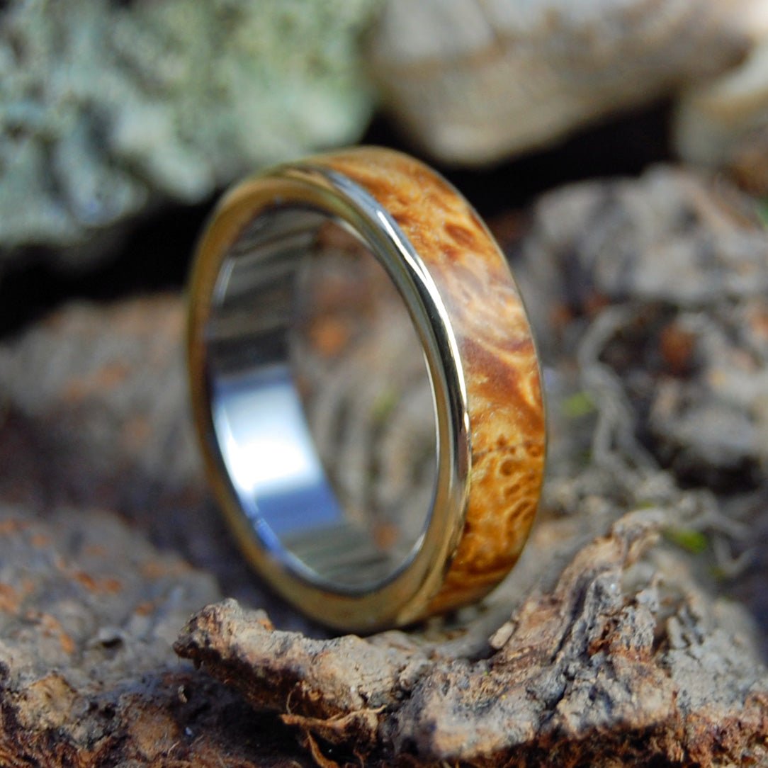 Box Elder Wood Mens Wedding Ring Tungsten Wood Ring Line with Box Elder Wood Mens Wedding Band Rings By discount Pristine Comfort Fit Handmade Ring