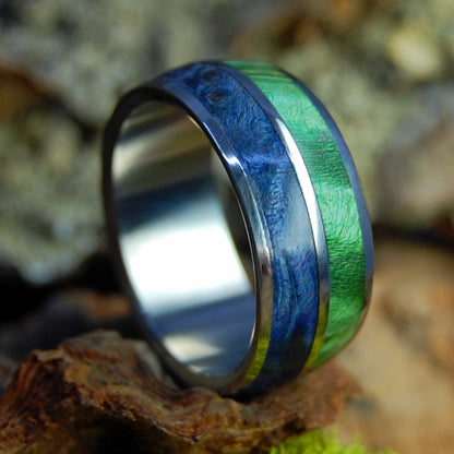 Box Elder Love | Men's Box Elder Wood & Titanium Wedding Ring - Minter and Richter Designs