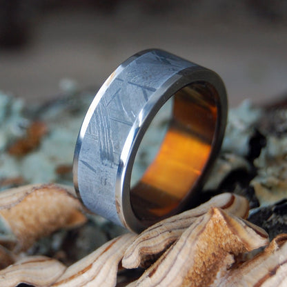 Bronze Moon Landing | Men's Meteorite, Bronze & Titanium Wedding Ring - Minter and Richter Designs