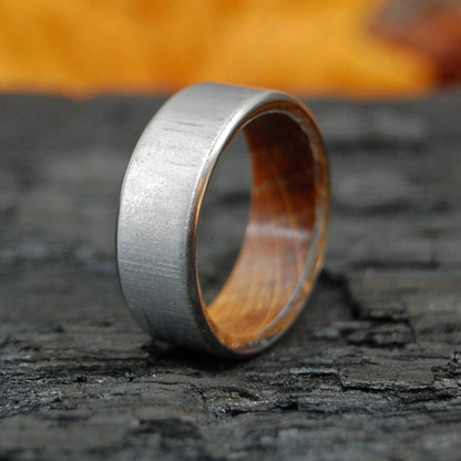 Bully Boy After Hours | Men's Whiskey Barrel Wood & Titanium Wedding Ring - Minter and Richter Designs