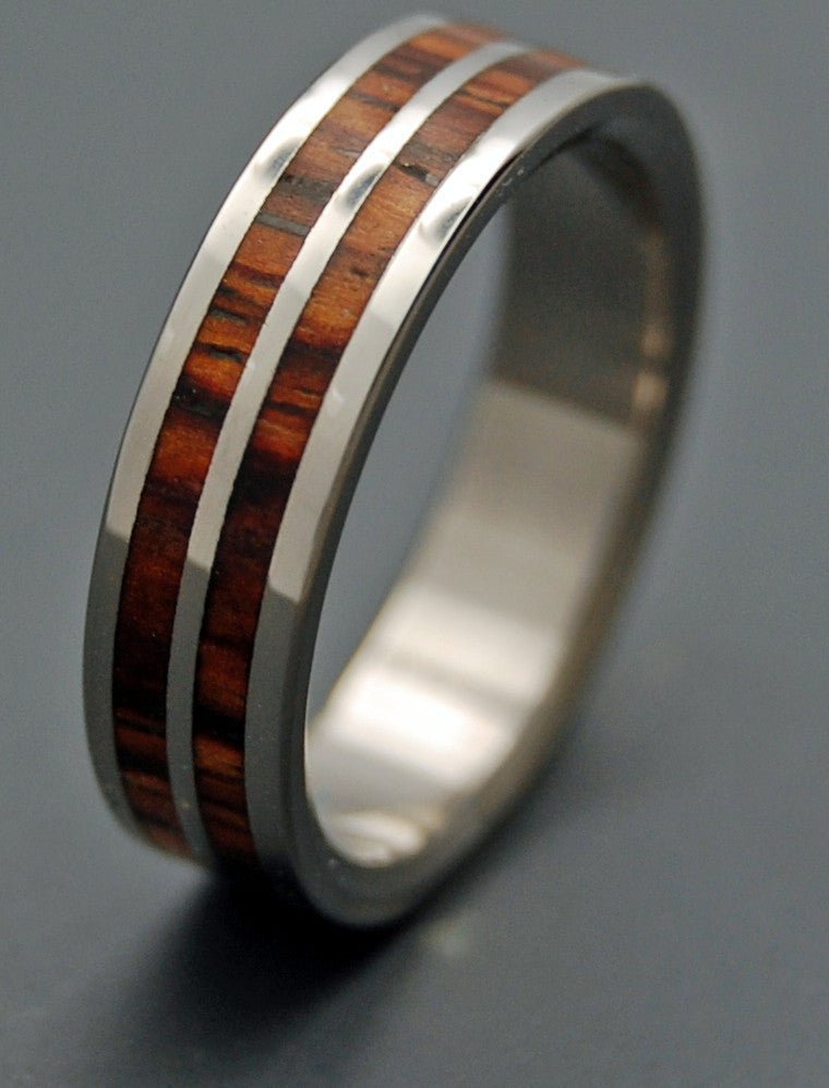 By My Side | Men's Wood & Titanium Wedding Ring - Minter and Richter Designs