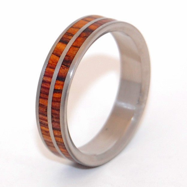 By My Side | Men's Wood & Titanium Wedding Ring - Minter and Richter Designs