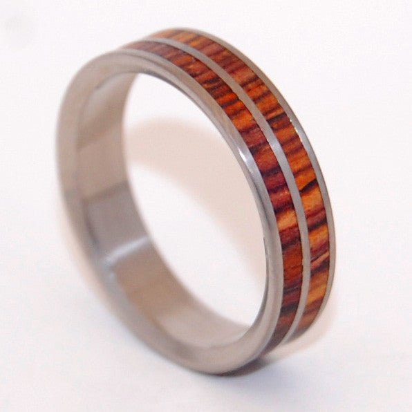 By My Side | Men's Wood & Titanium Wedding Ring - Minter and Richter Designs