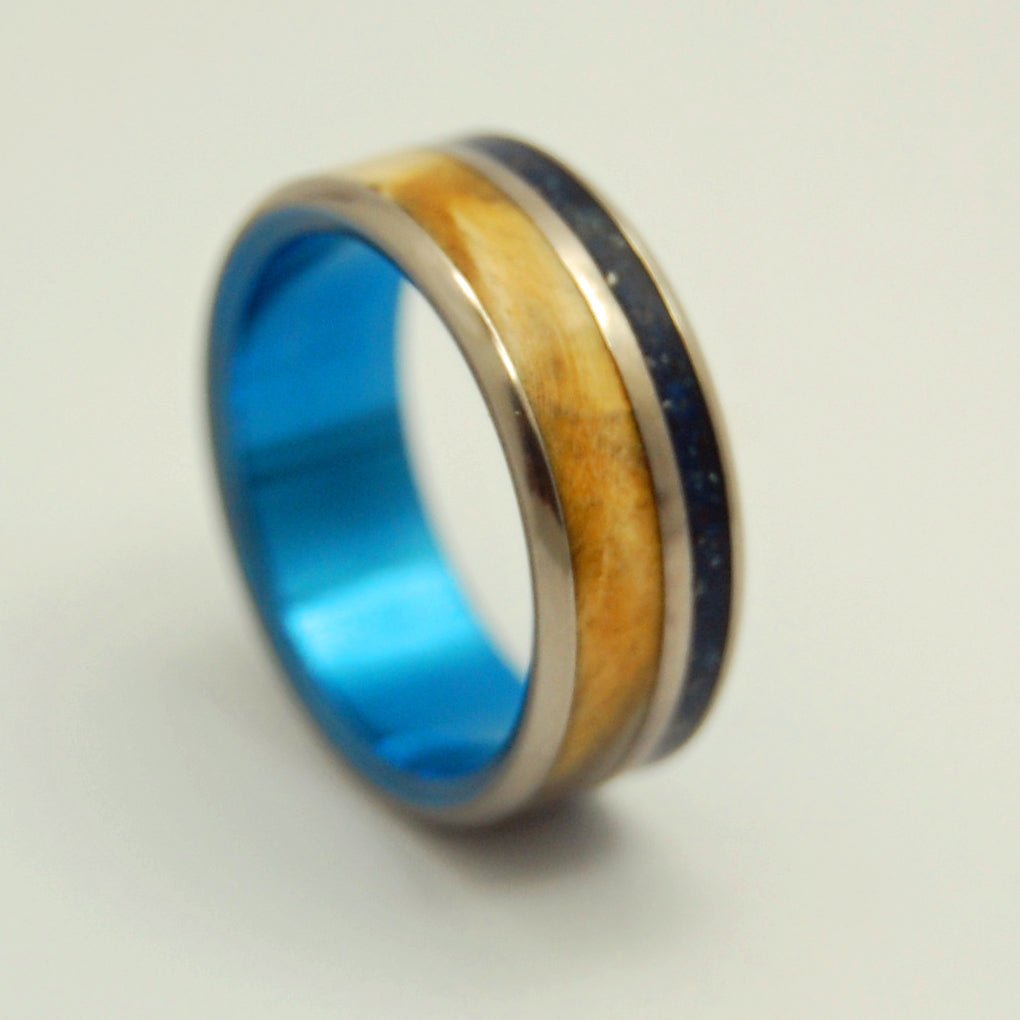 California Blue | Men's Concrete, Wood & Titanium Wedding Ring - Minter and Richter Designs