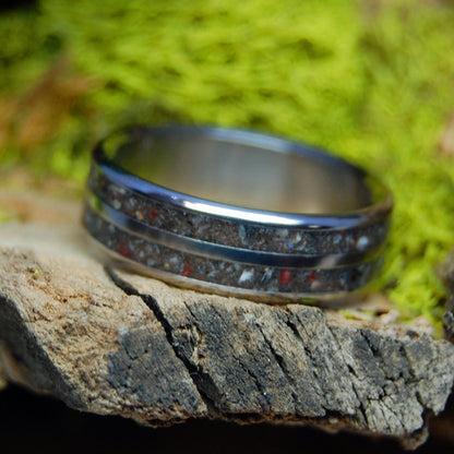 California Rocks | California Rocks and Stones - Titanium Wedding Ring - Minter and Richter Designs