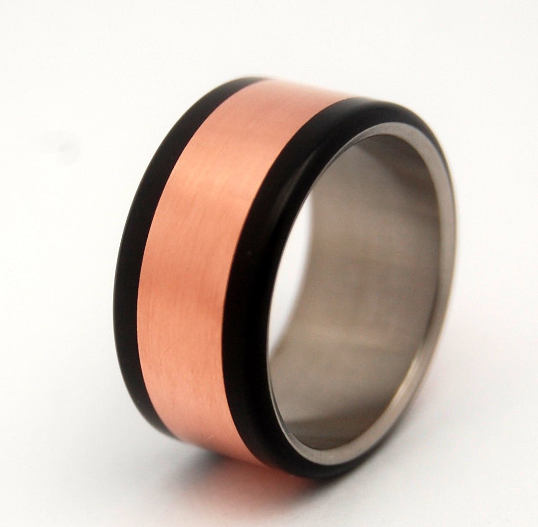 Copper And Titanium Wedding Ring | Men's Copper & Titanium Wedding Ring - Minter and Richter Designs