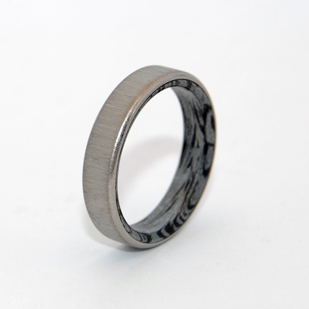 Cornerstone | Men's Titanium, M3 Mokume Gane & Unique Wedding Ring - Minter and Richter Designs