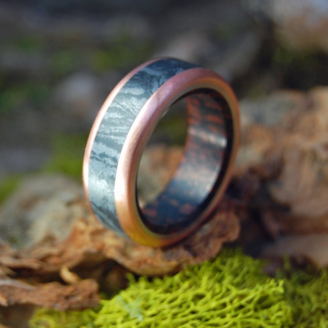 Cuprum Maximus | Men's Copper, Mokume Gane & Titanium Wedding Ring - Minter and Richter Designs