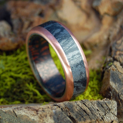 Cuprum Maximus | Men's Copper, Mokume Gane & Titanium Wedding Ring - Minter and Richter Designs