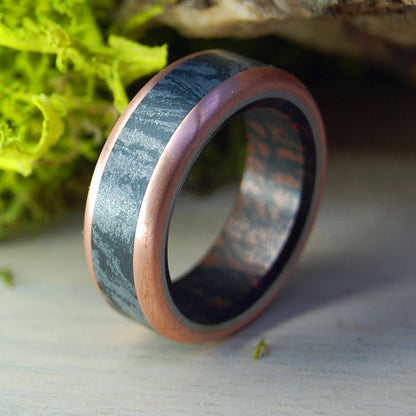 Cuprum Maximus | Men's Copper, Mokume Gane & Titanium Wedding Ring - Minter and Richter Designs