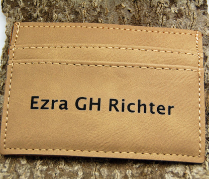 Customizable Rawhide Leatherette Wallet And Money Clip - Minter and Richter Designs