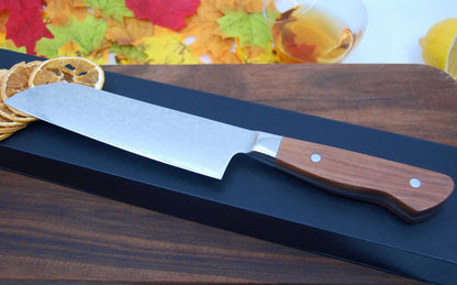 Damascus Steel Chef's Knife | Applewood Knife - Wedding Gift - Groomsmen Gift - Fathers Day - Minter and Richter Designs