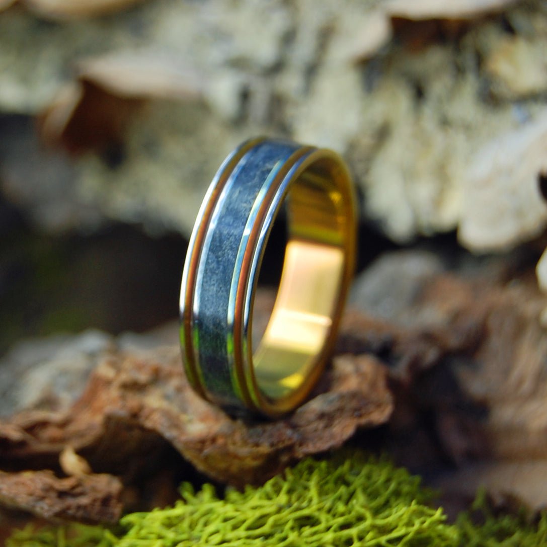 Distillation Alchemy | Men's Black Box Elder Wood & Titanium Wedding Ring - Minter and Richter Designs