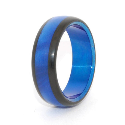 Domed Avec Tu | Men's Titanium Wedding Ring - Minter and Richter Designs