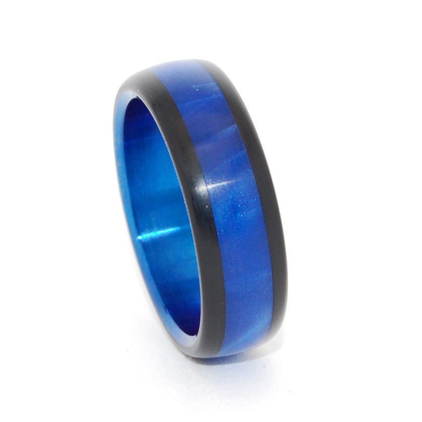 Domed Avec Tu | Men's Titanium Wedding Ring - Minter and Richter Designs