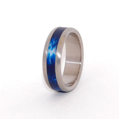 Earth | Men's Vintage Resin & Titanium Wedding Ring - Minter and Richter Designs