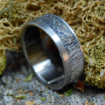 Elk Of Banff | Men's Elk Antler & Titanium Wedding Ring - Minter and Richter Designs